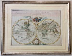 ZOOM - Nicolas Sanson / A.H. Jaillot - Mappe-monde geo-hydrographique