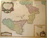 Robert de Vaugondy - "Partie méridionale du Royaume de Naples"